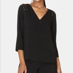 Cooper & Ella Women's Adel Lace Up Blouse